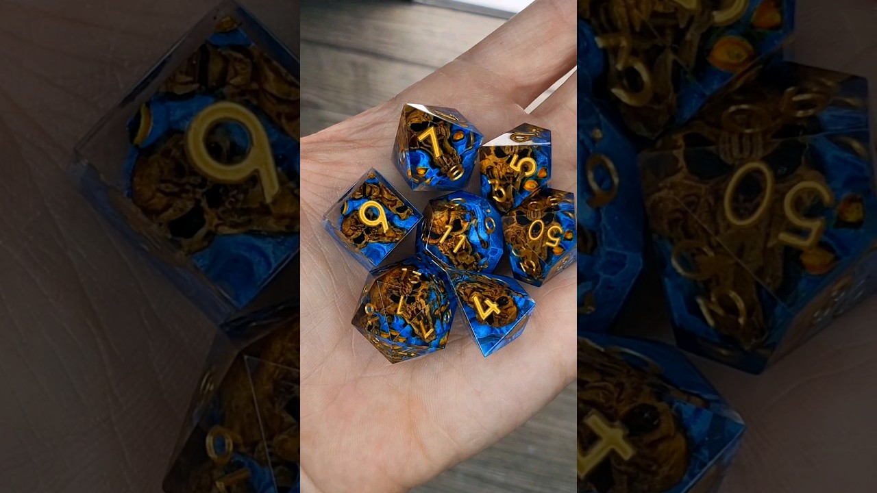 dice set for dnd skull DiceAndGame.com 