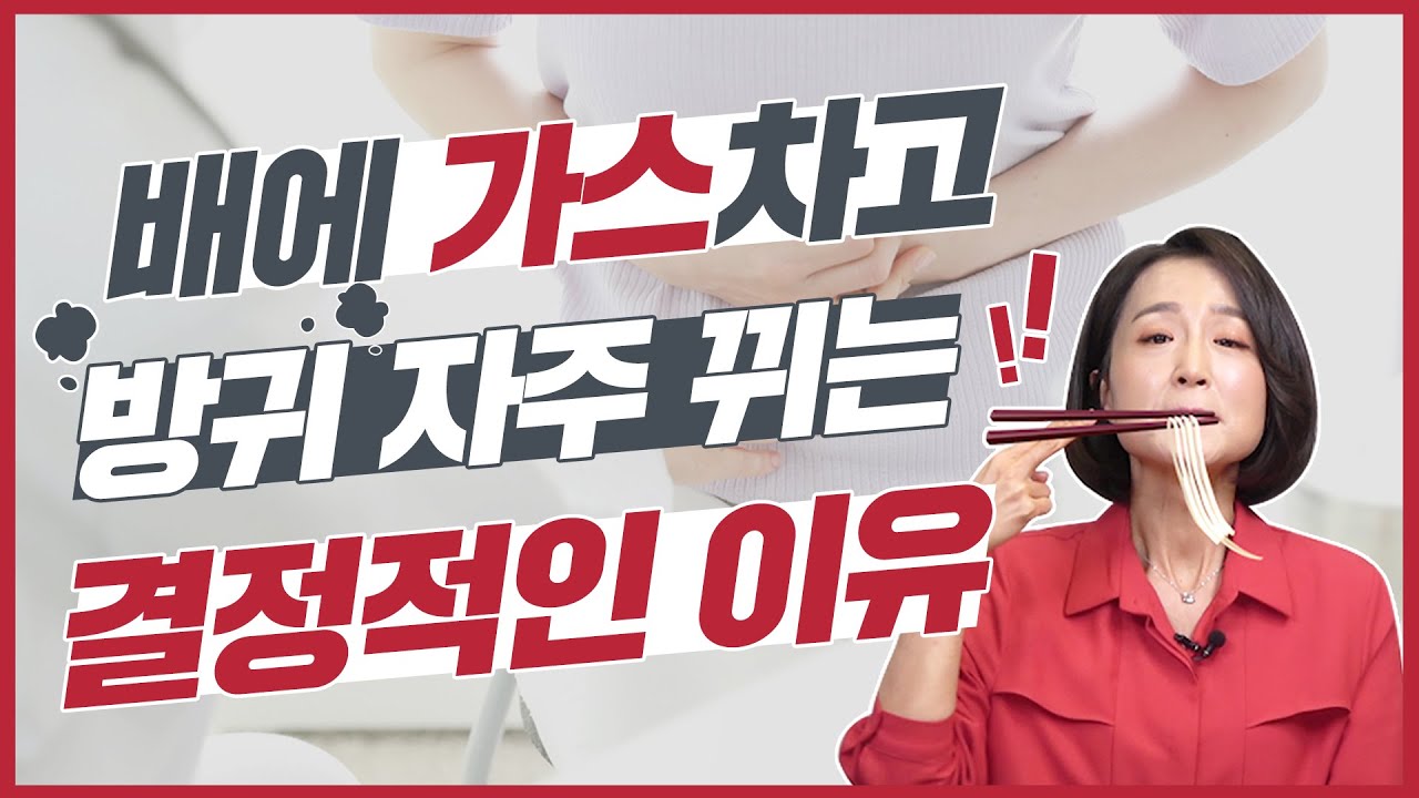 배에 가스 차고 방귀 자주 뀌는 결정적인 이유. 배에 가스 찰때 이것 하지 마세요 [정라레]