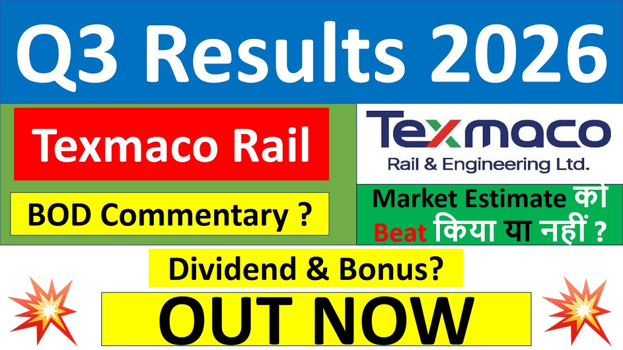 Texmaco Rail q3 results 2026 | TEXRAIL results today | Texmaco Rail Share News | Texmaco Rail Share