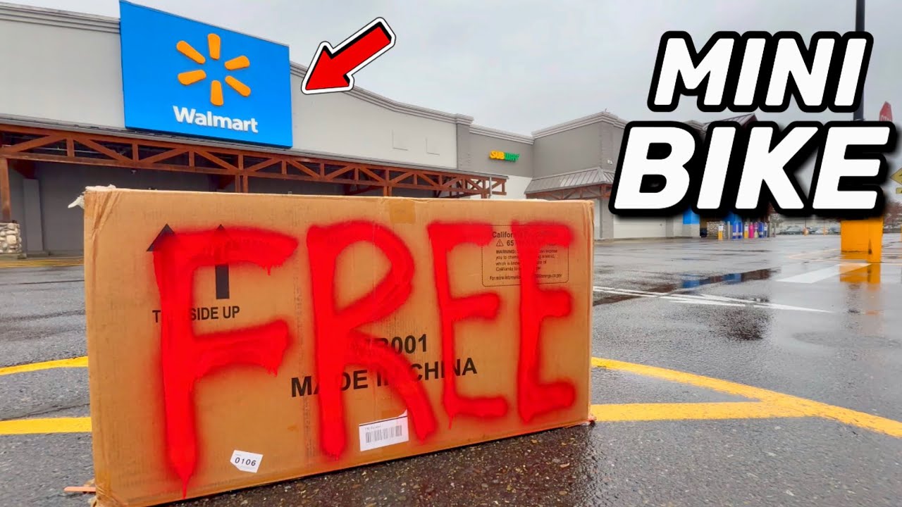 Я нашел бесплатный мини-велосипед в Walmart.
