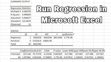 How to Run Regression Analysis in Microsoft Excel - how to do multiple regression analysis excel