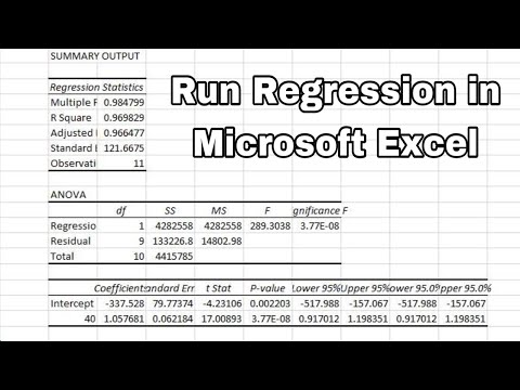 How to Run Regression Analysis in Microsoft Excel - how to do multiple regression analysis excel