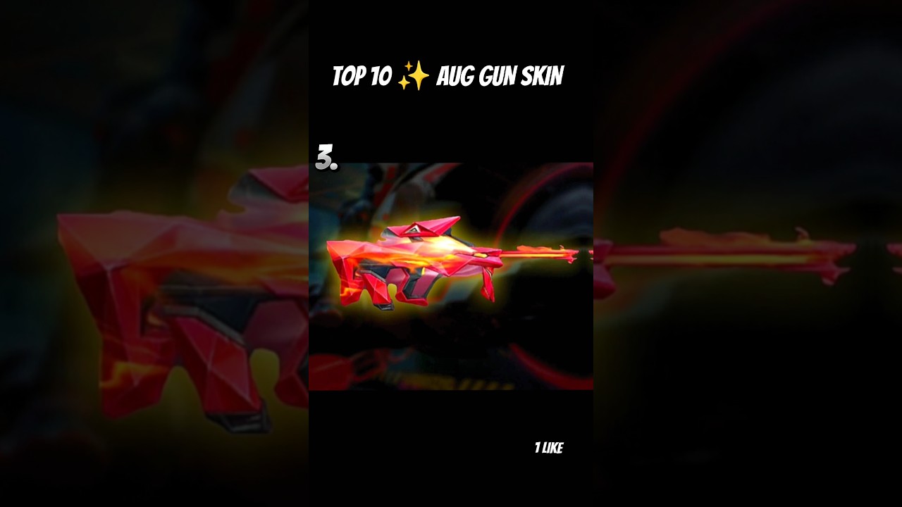 TOP 10 AUG SKIN IN FREE FIRE 🤯😱 | 