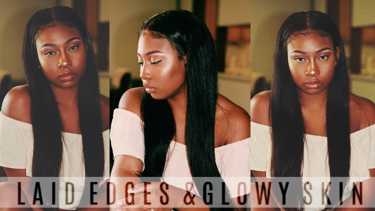 Laid Edges and Glowy Skin All Summer 17 Hair & Makeup GRWM YouTube