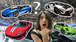 What sports car did I choose at Geneva Motorshow 2018? screenshot 4