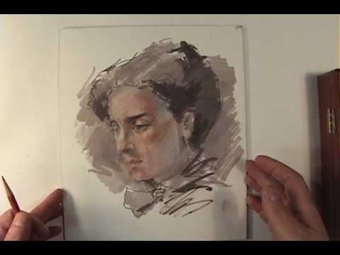 How to Paint Portraits with Color Pencil and Marker Preview - YouTube