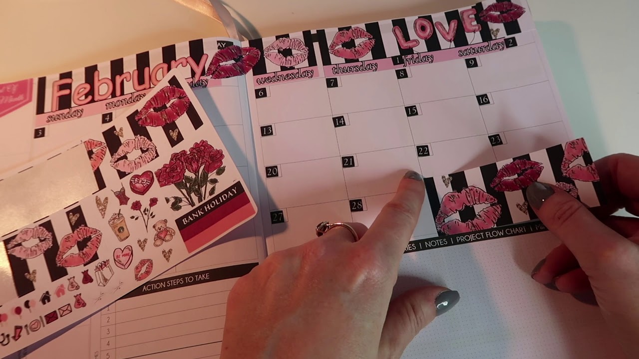 Law of Attraction Planner // February 2019 // PLAN WITH ME - YouTube