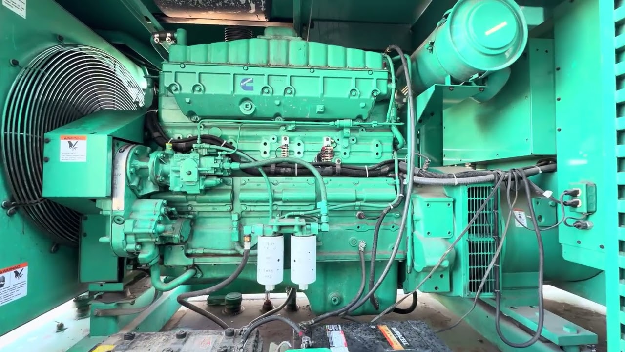 300kW Cummins Diesel Generator LOAD BANK TEST | 3-Phase 120/208V Unit 093192
