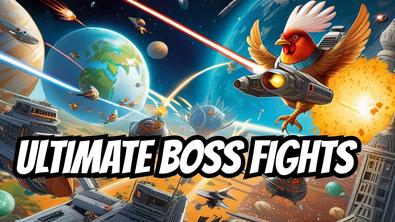 Chicken Invaders: Ultimate Omelette All Boss Fights 1 to 120 - Save Earth from the Poultry Invasion!