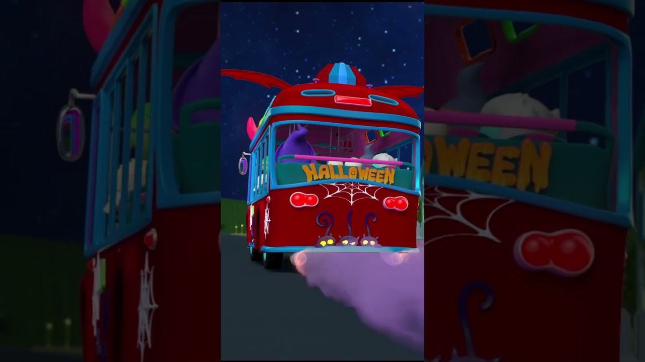 Жуткий автобус Хэллоуин мультфильмы для детей на английском языке
