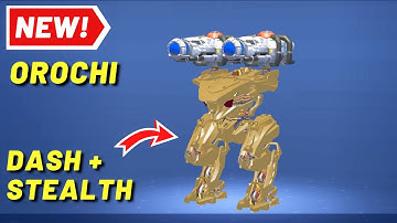 NEW ROBOT - OROCHI with Stealth and Dash Ability - War Robots Test Server