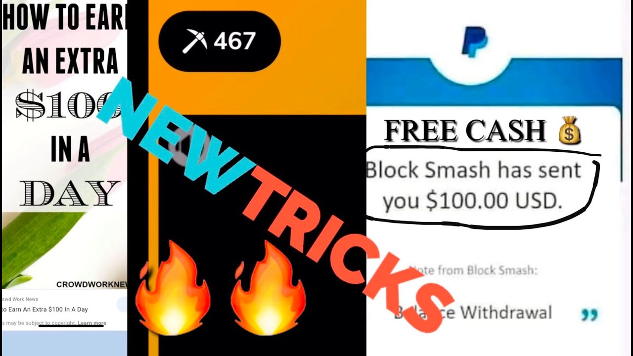 How to earn 100 on blocksmash !! New Method 2020 (UNLIMITED HITS