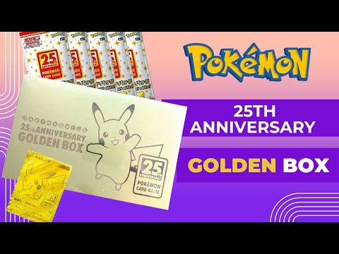Opening the Japanese Pokémon 25th Anniversary Golden Box - YouTube