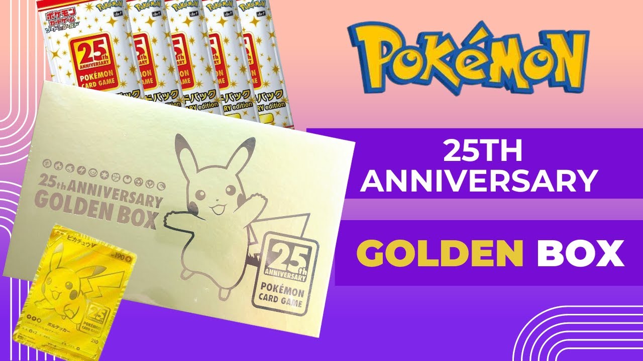 Opening the Japanese Pokémon 25th Anniversary Golden Box - YouTube