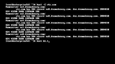 Red hat linux tutorial 36  Exploring DNS with the host Command