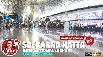 SOEKARNO HATTA International Airport Terminal 3 Night Walking Around - JAKARTA Indonesia