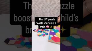 DIY Hexagon Puzzle for Kids 🧩 | Boost Brain Skills in 5-Year-Olds!