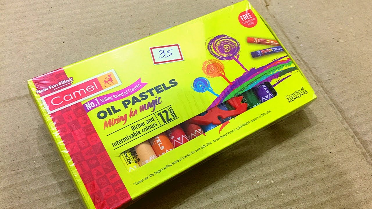 Camel Oil Pastels - 12 Shades at Rs 35/pack