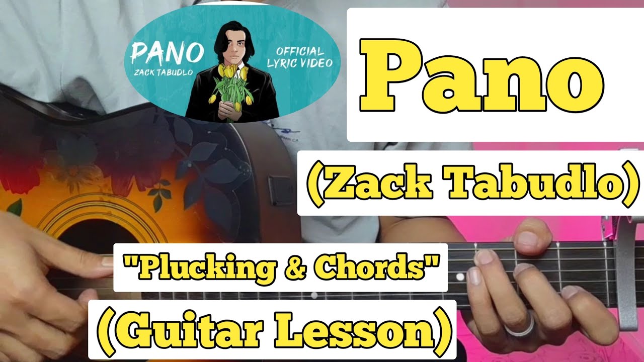 Pano Zack Tabudlo Guitar Lesson Plucking & Chords (Capo 3