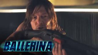 Turned in his crossbow for a shotgun Ballerina Ana de Armas Norman Reedus