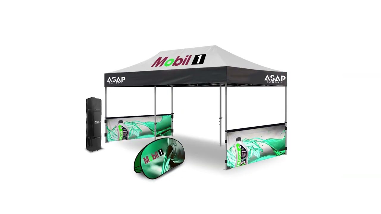 Custom Logo Tent：10x20ft tent with brand logos