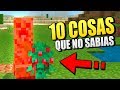 👉 10 COSAS QUE NO SABIAS 👈 MINECRAFT PE 1.10 y 1.14