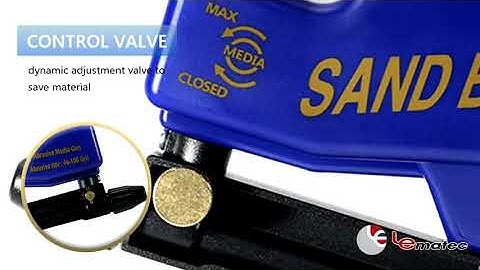 Upgrade version LEMATEC portable sandblasting gun, how it works?