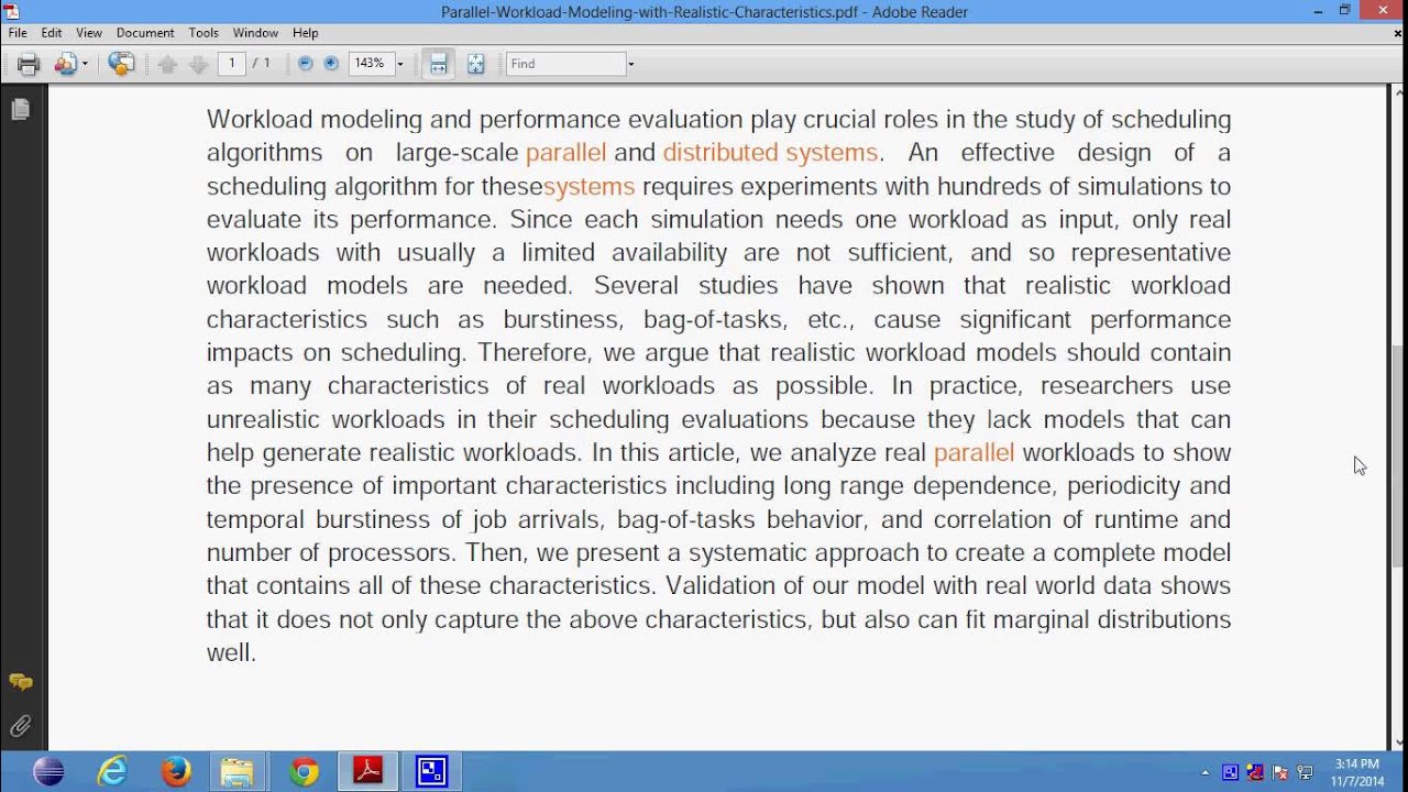 Parallel Workload Modeling with Realistic Characteristics - YouTube