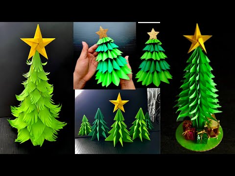 4 Amazing Paper Christmas Tree | have fun doing them all / diy papercraft