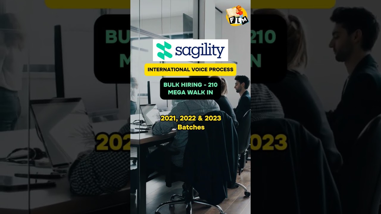 Sagility is hiring International Voice Process. Apply now