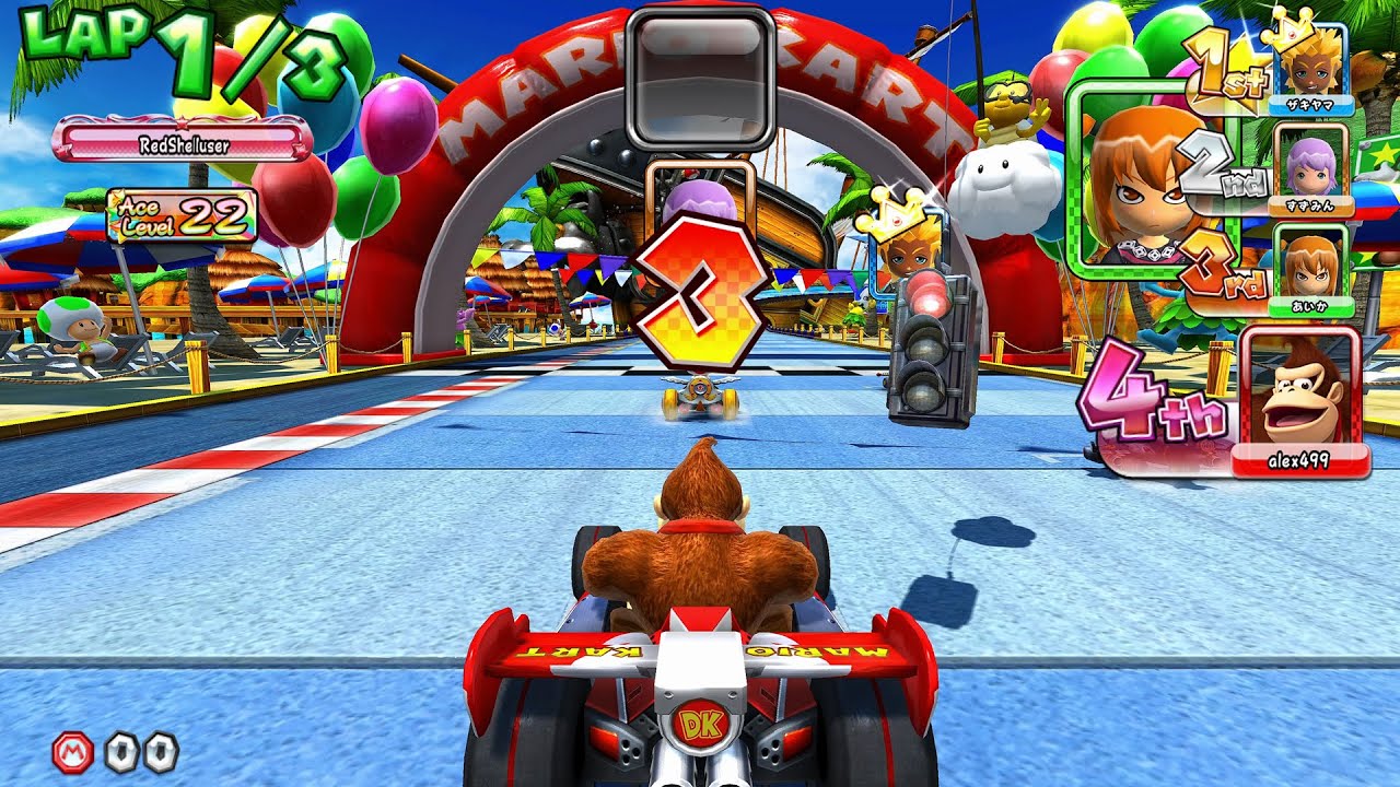 Mario Kart Arcade GP DX 1.18 (English) - Ace Level 22 Battle!! (Master) National Battle Races | UHD