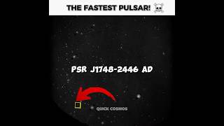 THE FASTEST PULSAR KNOWN !☠️ #space #pulsar #shorts