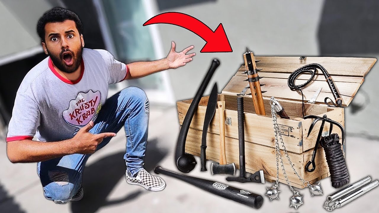 I Bought A $1000 Survival WEAPONS Supply Drop!! *1 MILLION SUBSCRIBERS GIFT*