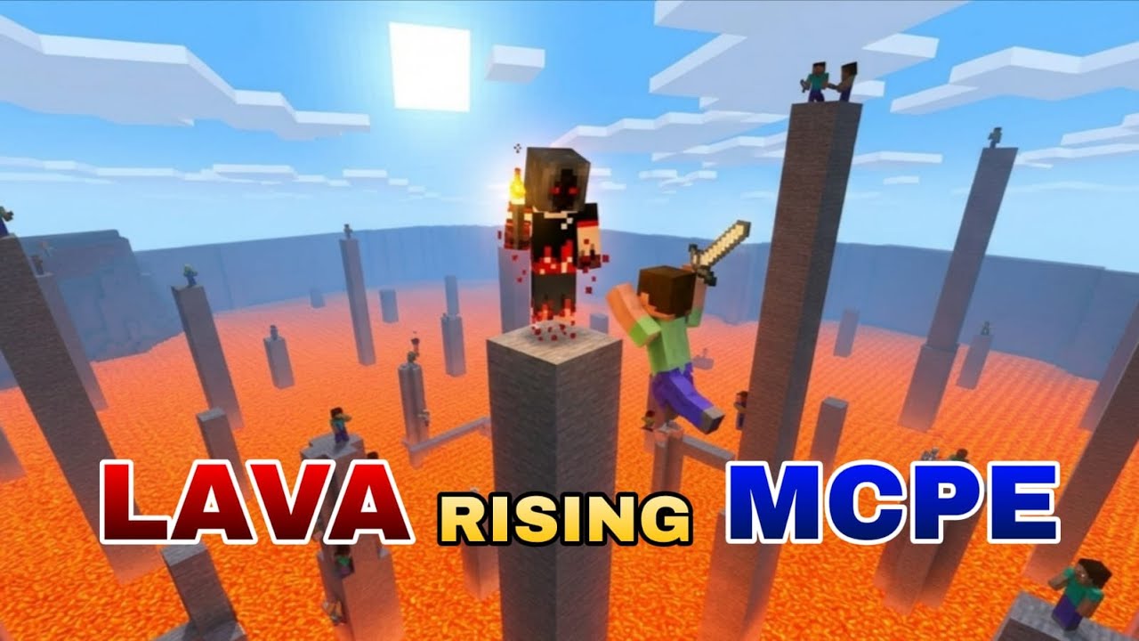 CAN I SURVIVE 1v10 IN LAVA RISING ? minecraft - YouTube