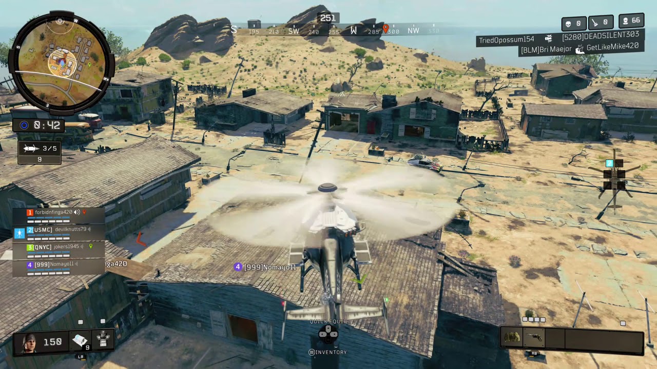 Blackout helicopter glitch