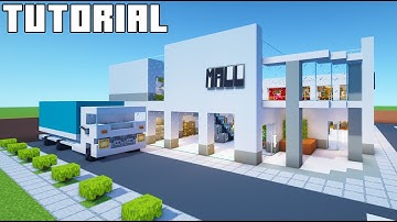 Minecraft Tutorial: How To Make A Mall "2022 City Build"