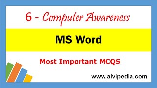 Computer Part-6 | MS Word MCQS | Microsoft Word MCQS | ppsc mcqs screenshot 2