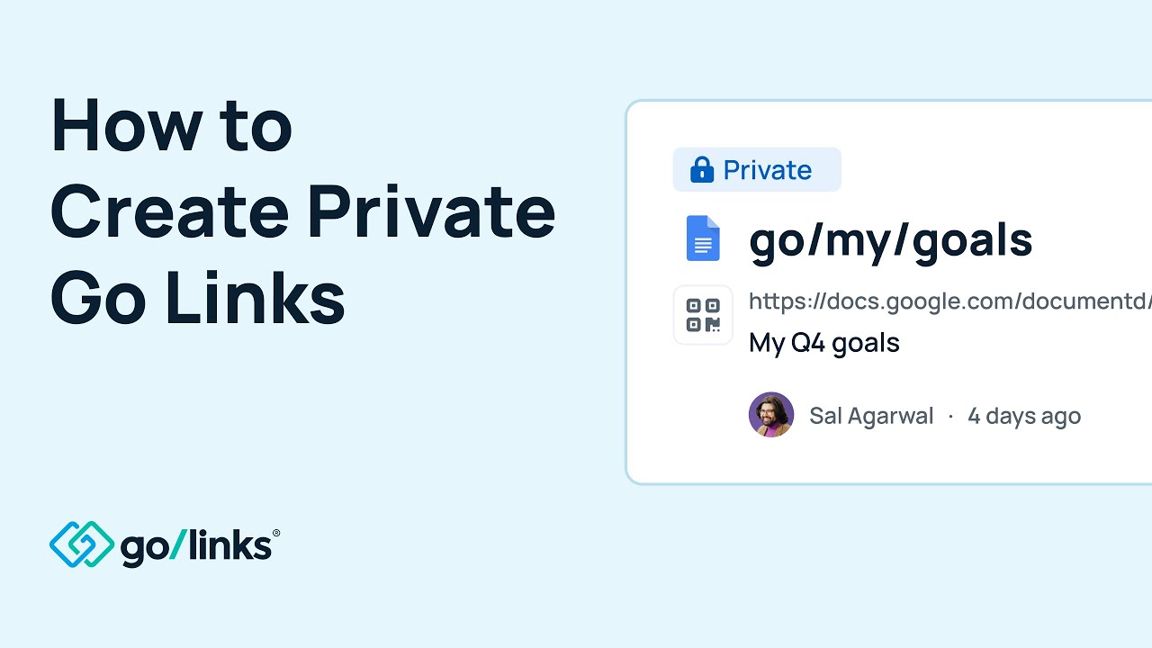 How to Create Private Go/Links® in the GoLinks® Platform