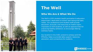 The Well: Student Well Being and Basic Needs