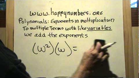 Polynomials Exponents in Multiplication