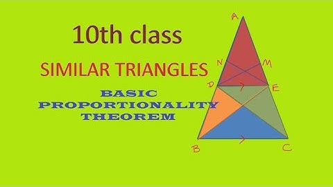BPT animated, Basic proportionality theorem, similar triangles