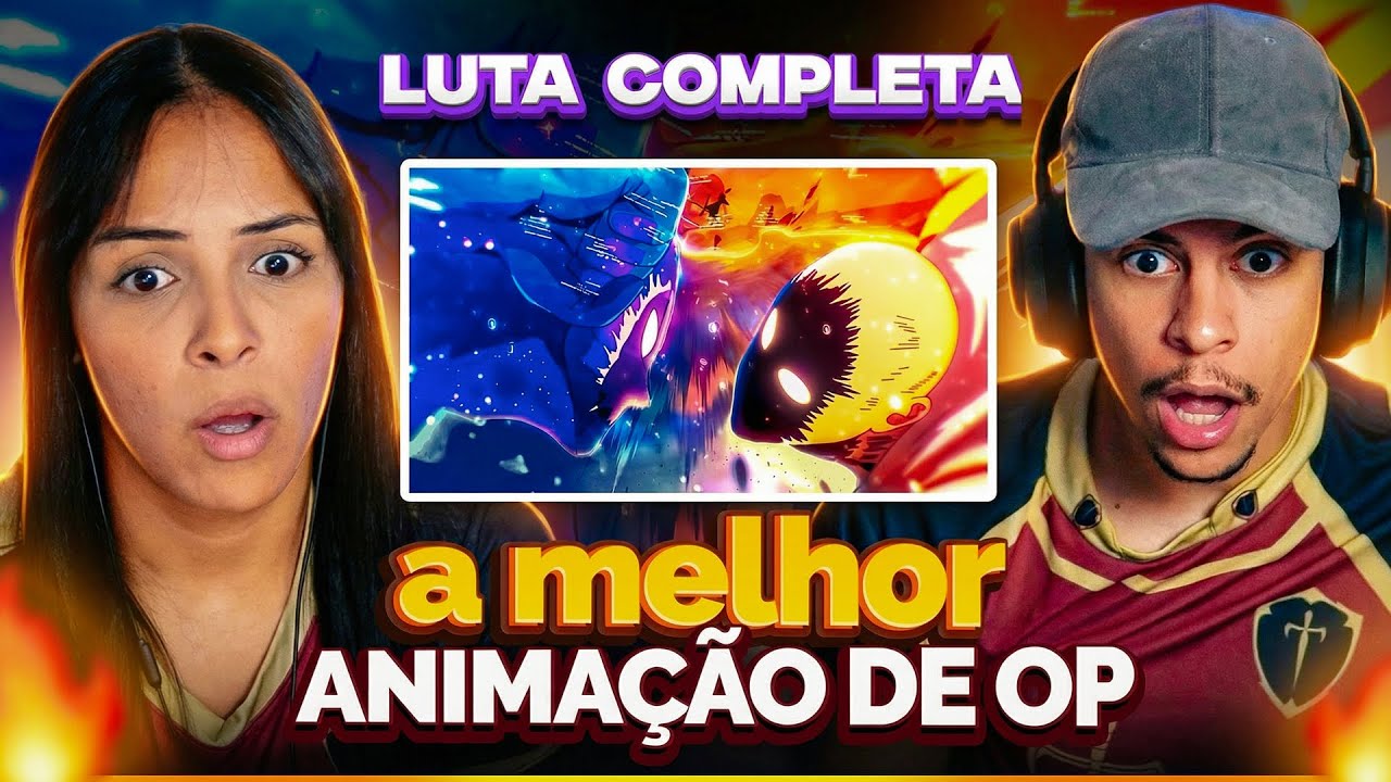 GAROU CÓSMICO VS SAITAMA | LUTA COMPLETA | ANIMAÇÃO DE MANGÁ ONE PUNCH MAN | [Casal Jounin React] 🔥