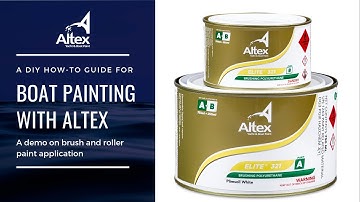 DIY Brush & Roll Boat Painting Demonstration | Altex Yacht & Boat Paint