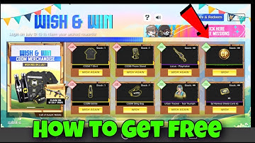 codm wish & win event 2025 | how to get free urban tracker skin