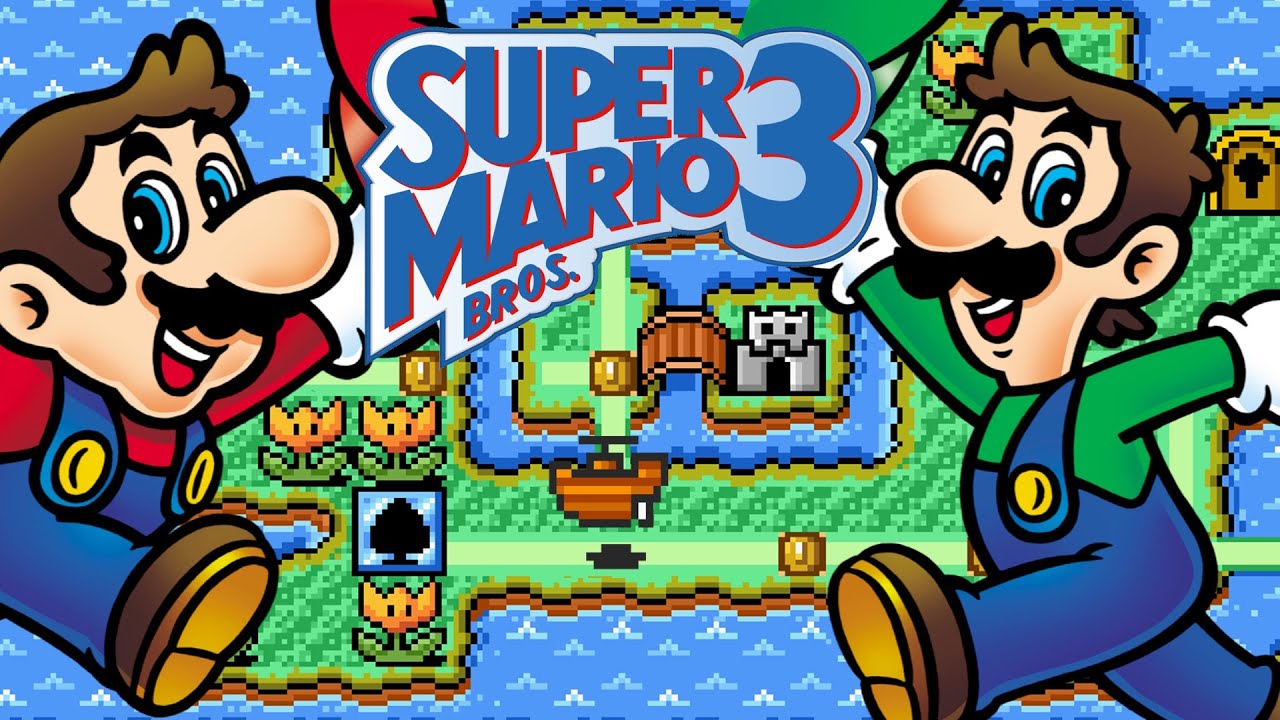 SUPER MARIO ALL-STARS: SUPER MARIO BROS. 3 - Все дирижабли (в роли Марио и Луиджи)