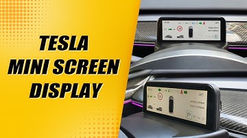 Tesla mini screen display for model 3 & Y mini screen dashboard #teslaaccessories