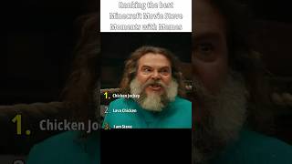 Ranking the best Minecraft Movie Steve Moments with Memes #ranking #funny #shorts