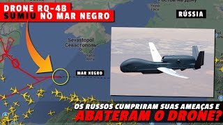 Abatido? Reapareceu? Um grande drone RQ-4B dos EUA "sumiu" no Mar Negro e gera especulações