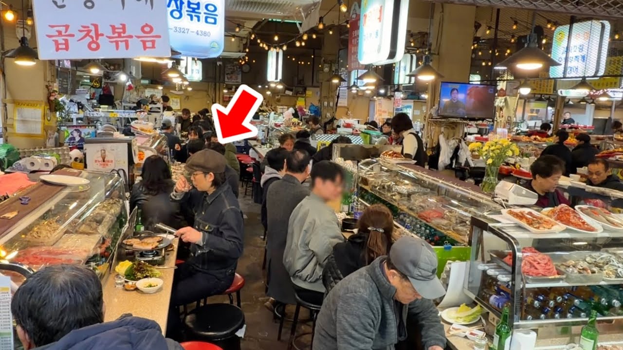 【🇰🇷韓国】地元民で超満席の市場屋台！今が旬のローカルグルメをハシゴ酒【全8軒】