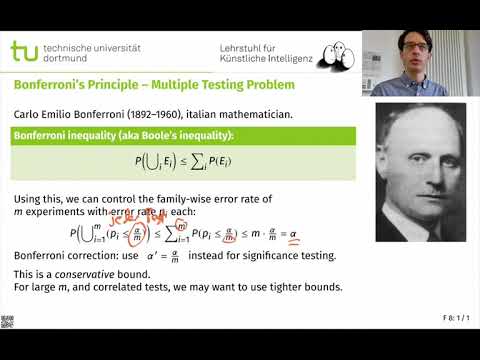 ML F8: Multiple Testing Problem